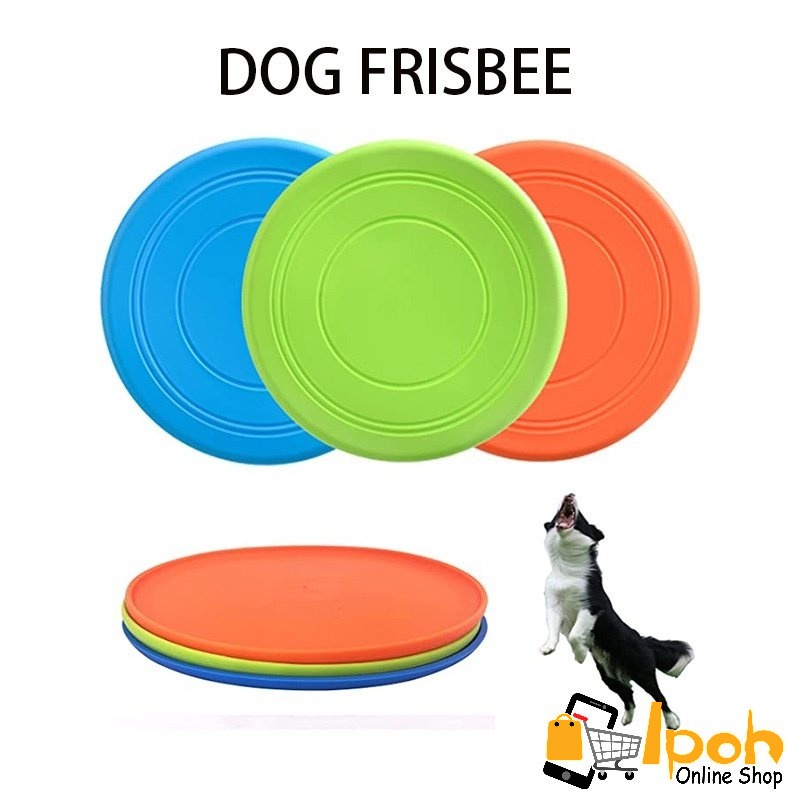 จานร่อนสุนัข Flying Disc, สุนัขยางนุ่ม Interactive น้ําหนักเบา Flying Disc ของเล่นสุนัขสําหรับสุนัขข