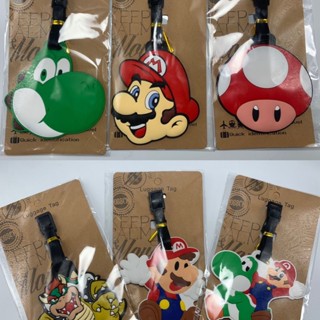 จี้ป้ายแท็กหัวเห็ด Super Mario สําหรับติดกระเป๋าเดินทาง