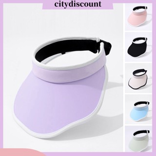 &lt;citydiscount&gt; หมวกปีกกว้าง กันแดด ปรับได้ ป้องกันแสงแดด ป้องกันการเสียรูป เหมาะกับฤดูร้อน สําหรับผู้หญิง