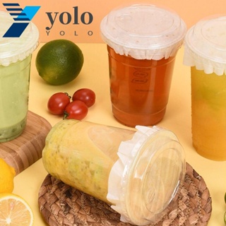 Yolo ฟิล์มกระดาษกาแฟ ทรงกลม ป้องกันการรั่วไหล 500 ชิ้น