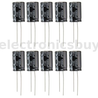 Geekcreit® ตัวเก็บประจุไฟฟ้า 35V 1000uF ESR 13x20 มม. 10 ชิ้น