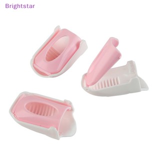 Brightstar 5 ชิ้น / เซต พลาสติก เล็บแช่ ยูวีเจล ศิลปะ น้ํายาล้างเล็บ ห่อ คลิป ใหม่