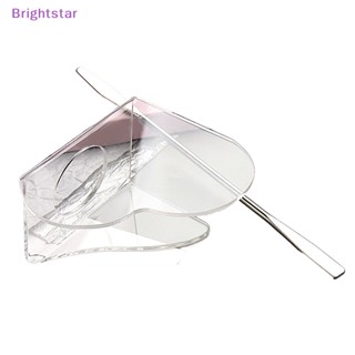 Brightstar พาเลตต์อะคริลิค ไม้พาย เจลรองพื้น อายแชโดว์ ผสมครีม เม็ดสี สําหรับแต่งหน้า แต่งเล็บ เครื่องมือแต่งหน้า ใหม่