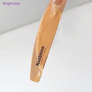 Brightstar ตะไบเล็บ 100/180 บัฟเฟอร์เล็บ เครื่องมือสองด้าน สําหรับทําเล็บมือ เล็บเท้า เจล ยาทาเล็บ ใหม่