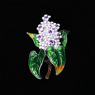 [FREG] Alloy Lilac Flower Brooches Beauty Spring 4-color Clove Flower Party Office Brooch Pins Gifts FDH