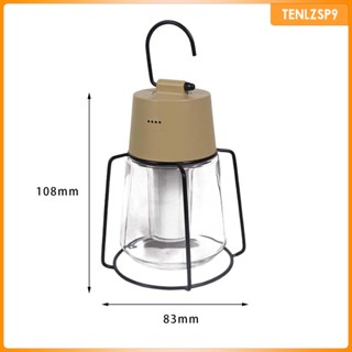 [tenlzsp9] โคมไฟแขวนเต็นท์ USB แบบพกพา สําหรับตั้งแคมป์ เดินป่า ตกปลา