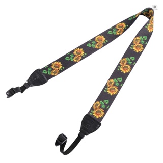 Retro Style Double Cotton Yard Colorful Pattern Shoulder Neck Strap Camera Strap Bags Wristband Replacement for  SLR DSLR Cameras