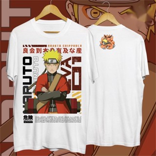 ราคาถูก Anime naruto เสื้อยืด เสื้อเชิ้ตสีขาว อะนิเมะ ญี่ปุ่น unisex tees เสื้อคู่