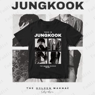 เสื้อยืดแขนสั้นลําลอง ผ้าฝ้าย คอกลม พิมพ์ลาย KPOP Bangtan Boys JK Seven สําหรับผู้ชาย และผู้หญิง 2023