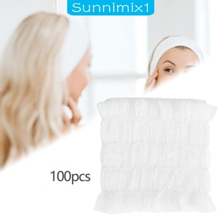 [Sunnimix1] ที่คาดผม ผ้าโพกหัว ใส่สบาย สําหรับปาร์ตี้ โรงพยาบาล 100 ชิ้น