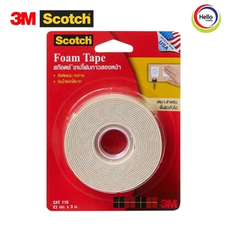 เทปโฟมกาว กาวสองหน้า เทปกาว 110 Foam Tape, Double-Sided, Cat110 กาวสองหน้า เทปสองหน้า