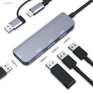 Angeyong แท่นชาร์จ Usb-c 4 พอร์ต ความเร็วสูง 5gbps พร้อมแฟลชไดรฟ์ เพิ่มประสิทธิภาพในการผลิต