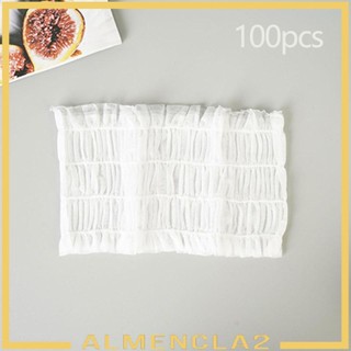 [Almencla2] ที่คาดผม ผ้าโพกหัว ใส่สบาย สําหรับปาร์ตี้ โรงพยาบาล 100 ชิ้น