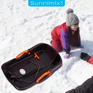 [Sunnimix1] ที่เหยียบเท้า กันลื่น พร้อมมือจับเบรก และเชือกดึง 65x42 ซม. สําหรับเด็ก ผู้ใหญ่ เล่นกีฬา ลานหิมะ