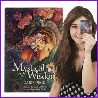 ไพ่ทาโรต์ Mystical Wisdom 46-card Oracle Mysterious และแบบพกพา สําหรับทํานายไพ่ทาโรต์