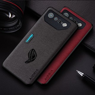 เคสโทรศัพท์มือถือหนัง น้ําหนักเบา ทนทาน สีพื้น สําหรับ asus rog phone 7 6 coque asus rog phone 7