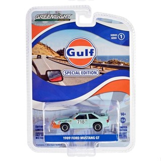 Greenlight 1/64 Gulf Special Edition Series 1 - 1989 Ford Mustang GT 41135-E