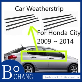 Bochang (a set) แถบพลาสติกซีลหน้าต่างรถยนต์ สําหรับ Honda City 2009 2010 2011 2012 2013 2014