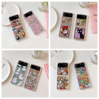 เคสโทรศัพท์ แบบฝาพับ บางพิเศษ หลากสี สําหรับ Samsung Z Flip4 Z Flip3 Samsung Galaxy Z Flip 4 Z Flip 3