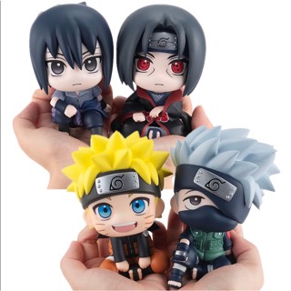 นารูโตะ Q Ver. 8 ซม. โมเดลฟิกเกอร์ PVC อนิเมะ Look Up Sitting Hatake Kakashi Uzumaki Sasuke Itachi ของเล่น สําหรับเก็บสะสม