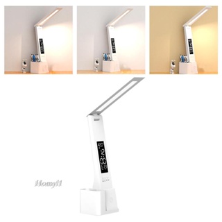 [Homyl1] โคมไฟตั้งโต๊ะ LED หรี่แสงได้ สําหรับหอพักนักเรียน บ้าน