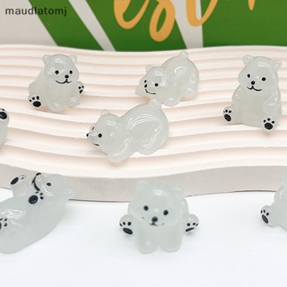 Maud ตุ๊กตาหมีขั้วโลก เอลฟ์ เรืองแสง ขนาดเล็ก 10 ชิ้น สําหรับตกแต่งบ้าน สวน DIY