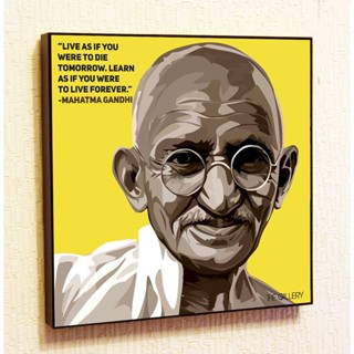 โปสเตอร์อะคริลิค ผ้าแคนวาส พิมพ์ลายคําคม Mahatma Gandhi สําหรับตกแต่งผนังบ้าน