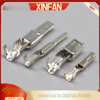 Xinfan ขั้วปลั๊กตัวผู้ ตัวเมีย DJ621-4.8X0.8B DJ614-4.8X0.8B DJ611-2.2A DJ621-2.2A สําหรับยานยนต์ 100 ชิ้น