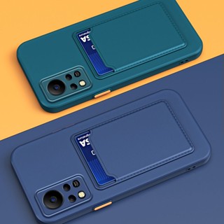 เคสซิลิโคนนิ่ม ทรงสี่เหลี่ยม กันกระแทก พร้อมช่องใส่บัตร สําหรับ Infinix Hot 20s 11s 20i 10s 10T