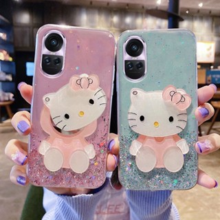 เคสOPPO Reno10 Reno 10 Pro Reno10 Pro+ 5G 2023มือถือยางนิ่ม ลายกลิตเตอร์ มีกระจกแต่งหน้าในตัว สําหรับ เคสโทรศัพท์OPPO Reno10 Pro 5G