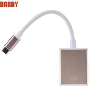 Darby สายเคเบิล Type C เป็น HDMI HD USB C USB 3.1 เป็น HDMI ขนาดมินิ 4K 24pin 10Gbps สําหรับแล็ปท็อป ทีวี มอนิเตอร์ โปรเจคเตอร์