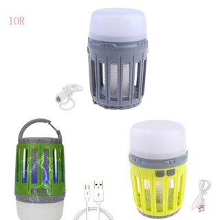 Ior เครื่องดักแมลงไฟฟ้า LED กันน้ํา ชาร์จ USB สําหรับฆ่ายุง แมลง ในร่ม