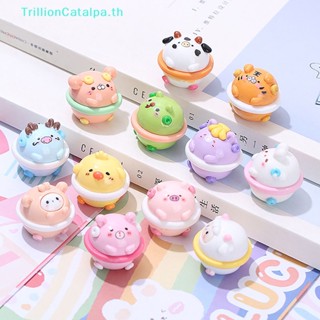 Trillioncatalpa ตุ๊กตาโดนัทจิ๋ว รูปการ์ตูนสัตว์ สําหรับตกแต่งบ้านตุ๊กตา 1 ชิ้น