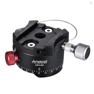 Andoer DH-60 ขาตั้งกล้องอลูมิเนียมอัลลอยด์ HDR CNC โหลด 33Lbs สําหรับกล้อง DSLR