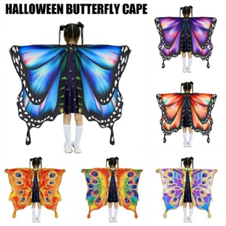 Holloween Costume Fairy Accessory Kids Cape Cloak Girls Butterfly Wings Shawl