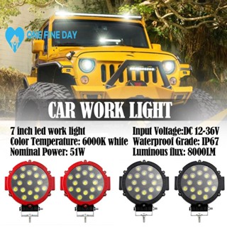 ไฟหน้า ไฟตัดหมอก LED 51W 7 นิ้ว สําหรับรถยนต์ Off Road Z3R7