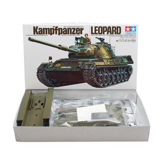 โมเดลรถถังทามิยะ 35064 Germany Hyundai Leopard 1 ขนาดกลาง พร้อมทหาร 1/35