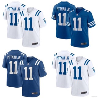 เสื้อกีฬาแขนสั้น ลายทีมชาติฟุตบอล Michael Pittman Jr HQ1 NFL Indianapolis Colts Jersey พลัสไซซ์ QH1