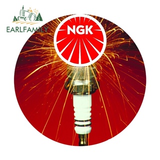 Earlfamily สติกเกอร์กันแดด 13 ซม. x 13 ซม. สําหรับตกแต่งรถยนต์ NGK