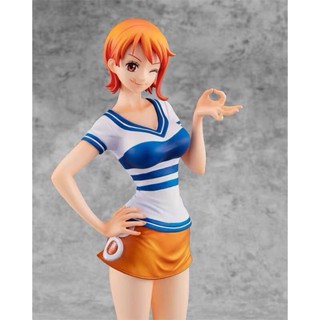 ของแท้ MegaHouse ฟิกเกอร์ One Piece POP Memory Return Nami พร้อมอุปกรณ์เสริม แบบเปลี่ยน