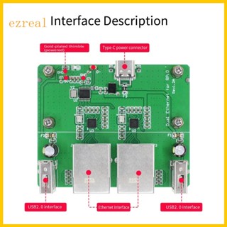 Ez เมนบอร์ดพอร์ตอีเธอร์เน็ต สําหรับ RaspberryPi Zero 2W