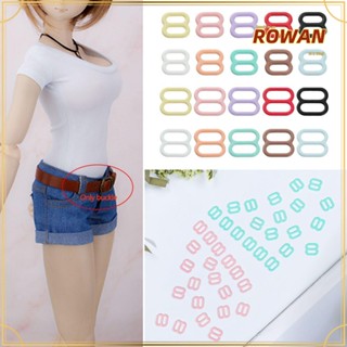 Row หัวเข็มขัดขนาดเล็กสําหรับตุ๊กตา 6 มม. / 8 มม. 20 ชิ้น