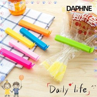 DAPHNE คลิปพลาสติก สุ่มสี สําหรับซีลถุงอาหาร ขนมขบเคี้ยว 10 ชิ้น