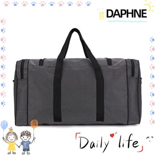 Daphne กระเป๋าถือ กระเป๋าเดินทาง ผ้าออกซ์ฟอร์ด ขนาดใหญ่ 60x31x24 ซม. แบบพกพา สีเทาเข้ม สําหรับผู้ชาย และผู้หญิง