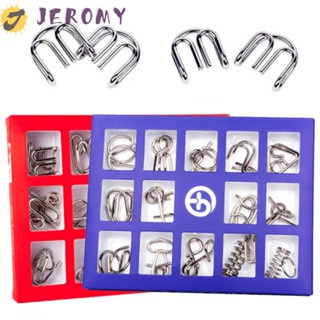 Jeromy จิ๊กซอว์โลหะ 3D ของเล่นเสริมพัฒนาการ สําหรับเด็ก และผู้ใหญ่ 15 ชิ้น ต่อชุด