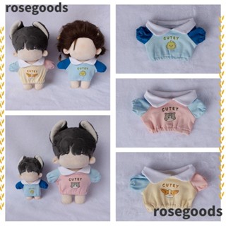 Rosegoods1 เสื้อยืด ลายไดโนเสาร์น่ารัก ขนาด 20 ซม. สําหรับบ้านตุ๊กตา