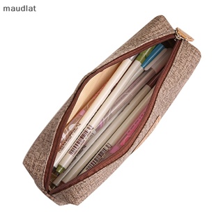 Maud กระเป๋าดินสอ กระเป๋าเครื่องเขียน กระเป๋าเครื่องสําอาง กันน้ํา ความจุขนาดใหญ่ แบบพกพา สําหรับนักเรียน