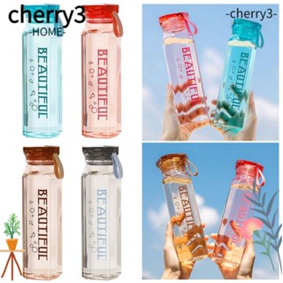 Cherry3 ใหม่ ขวดน้ําแก้ว ปลอด BPA อุปกรณ์เสริม สําหรับเล่นกีฬา ขี่จักรยาน ตั้งแคมป์ กลางแจ้ง