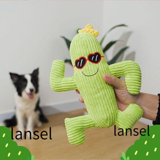 LANSEL ของเล่นตุ๊กตาสุนัข กระบองเพชร ขนาดเล็ก กลาง ใหญ่ ทนทาน