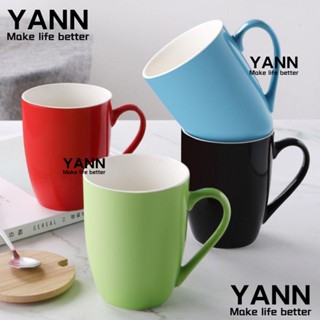 Yann1 ใหม่ แก้วกาแฟเซรามิค รูปกลอง พร้อมหูจับ 330 มล.